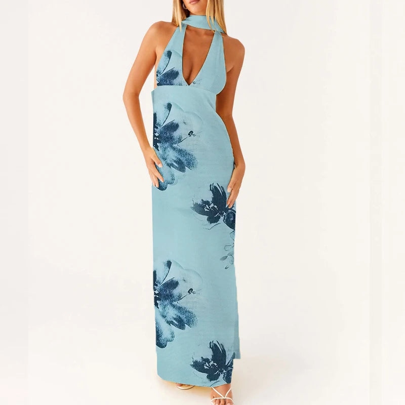 Robe Longue Femme Fleurie Bohème Été 10