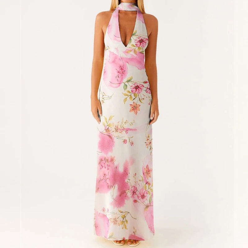 Robe Longue Femme Fleurie Bohème Été 9