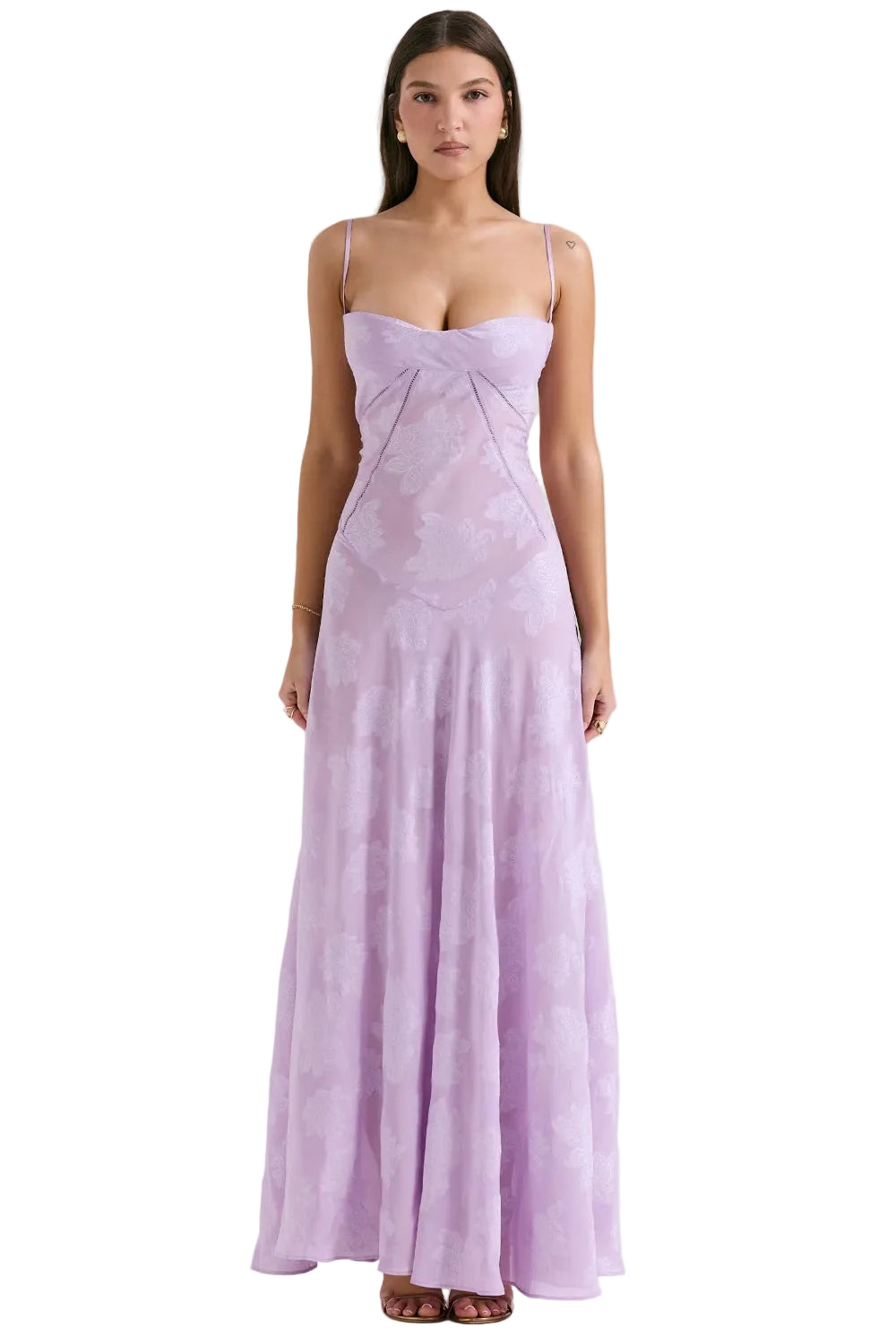Robe Longue Femme Fleurie avec Bretelles Spaghetti 2
