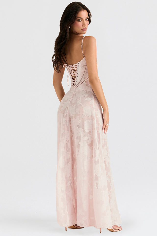Robe Longue Femme Fleurie avec Bretelles Spaghetti 5