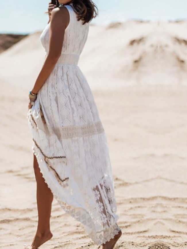 Robe Maxi Boho Femme Style Évasé 4