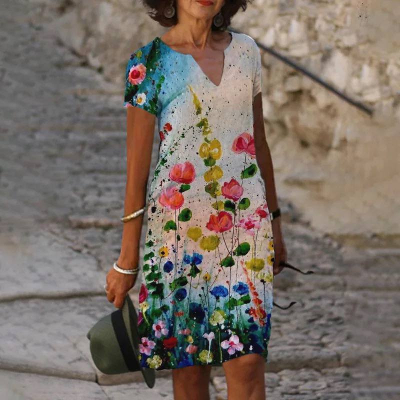 Robe Maxi Fleurie Femme Chic 3