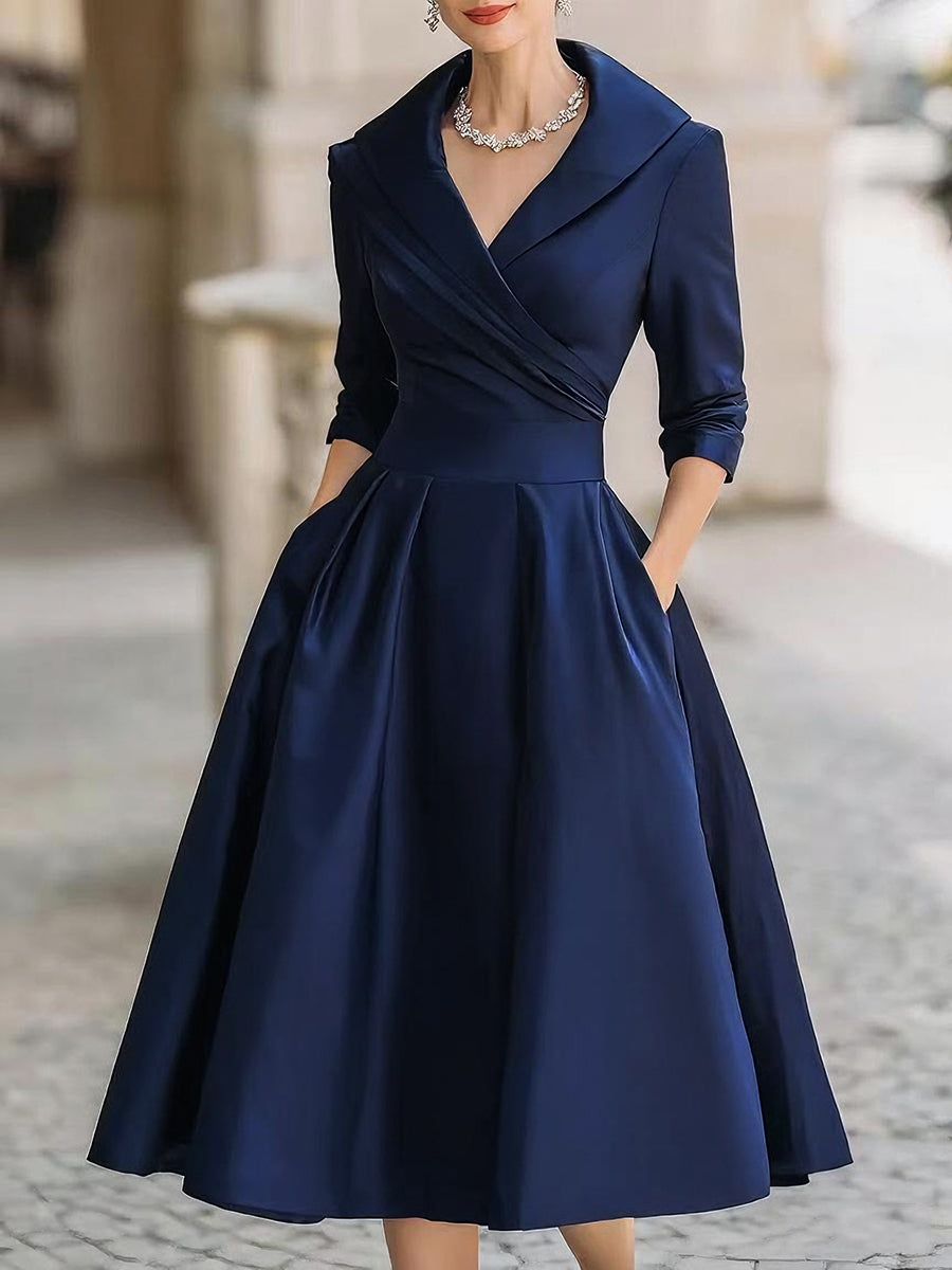 Robe Midi Femme Chic 0