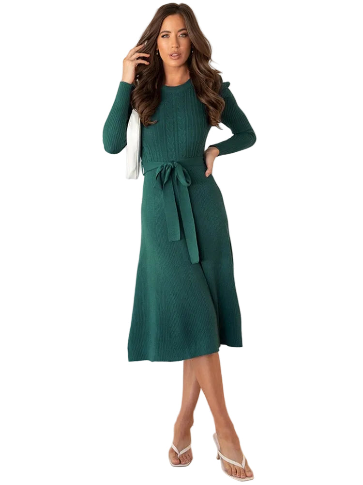 Robe Midi Longue à Manches Longues 8