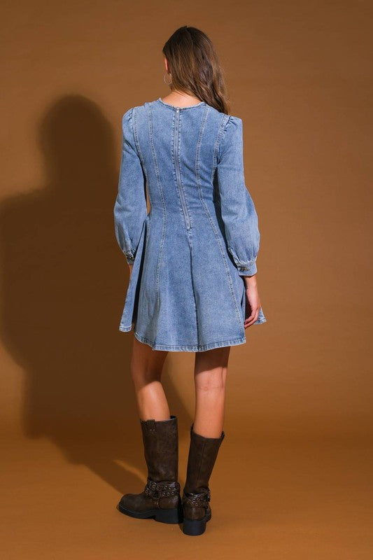 Robe Mini en Jean pour Femme Style Skater 3