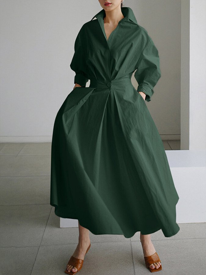 Robe Moderne Femme Confortable en Tissu Léger 1