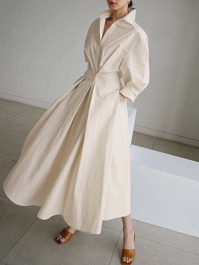 Robe Moderne Femme Confortable en Tissu Léger 2