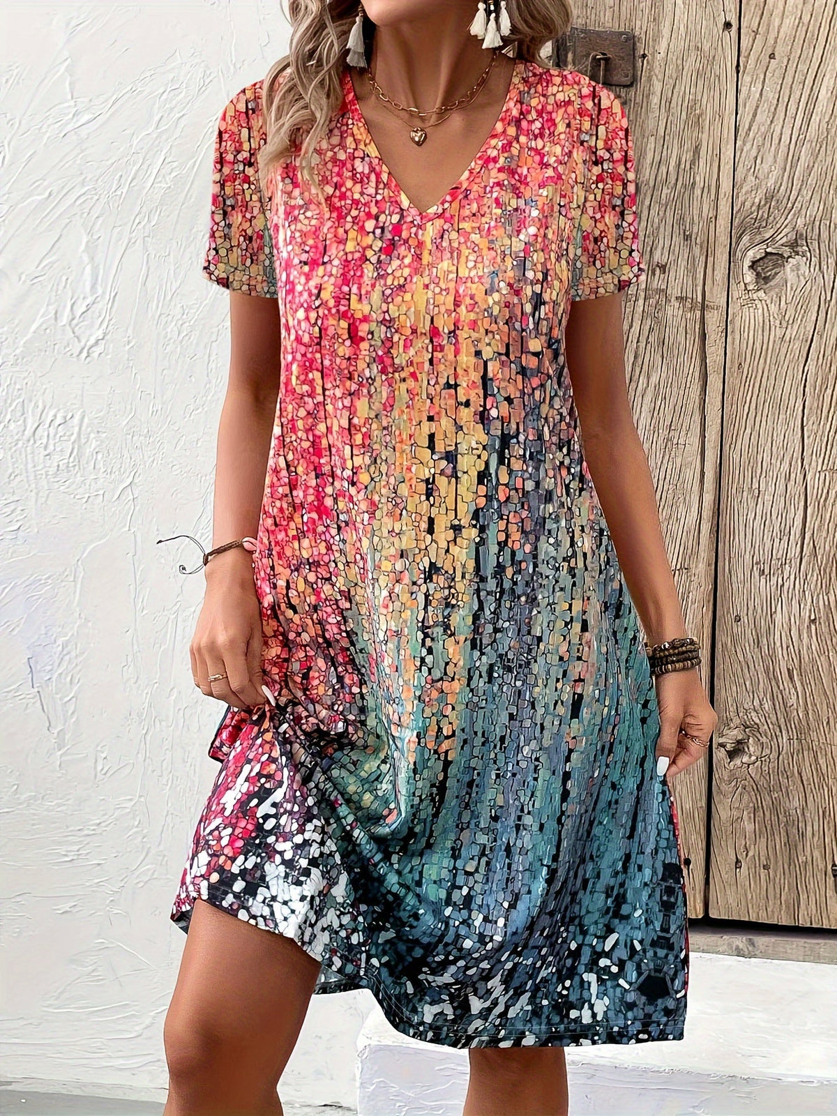 Robe Moderne pour Femmes Chic en Tissu Doux 2