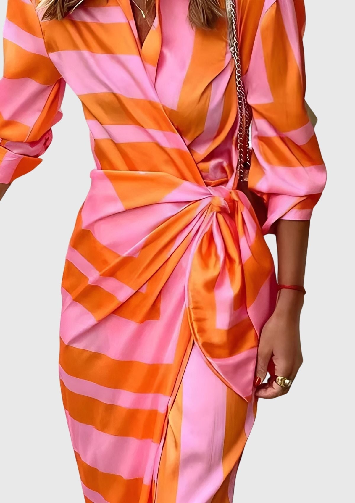 Robe Portefeuille Femme Imprimé Chic 6