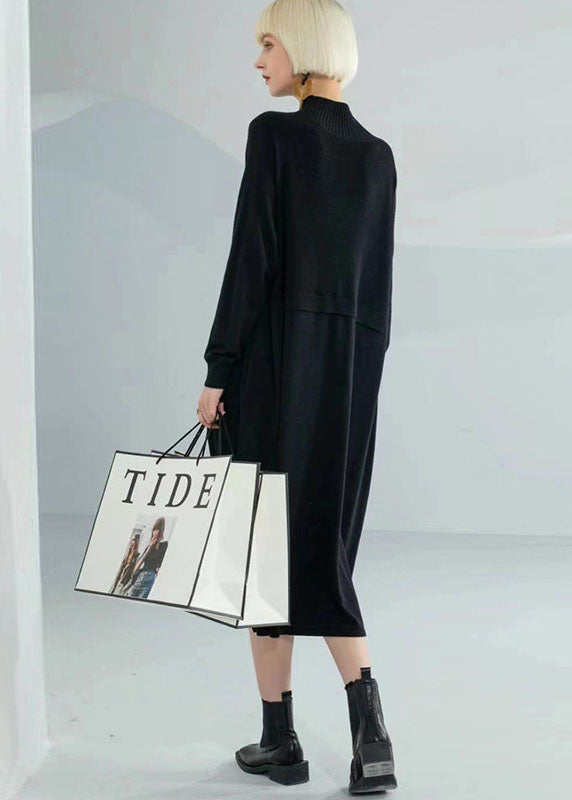 Robe Pull Bohème à Col Roulé 3