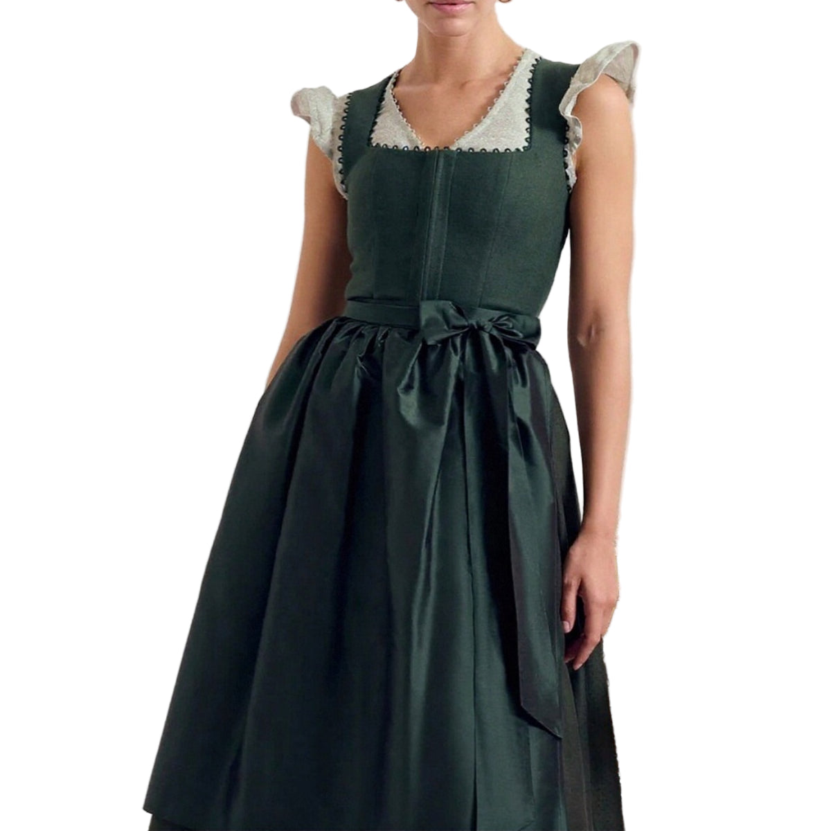 Robe Traditionnelle Bavaroise Femme Style Alpin Tissu de Qualité 0