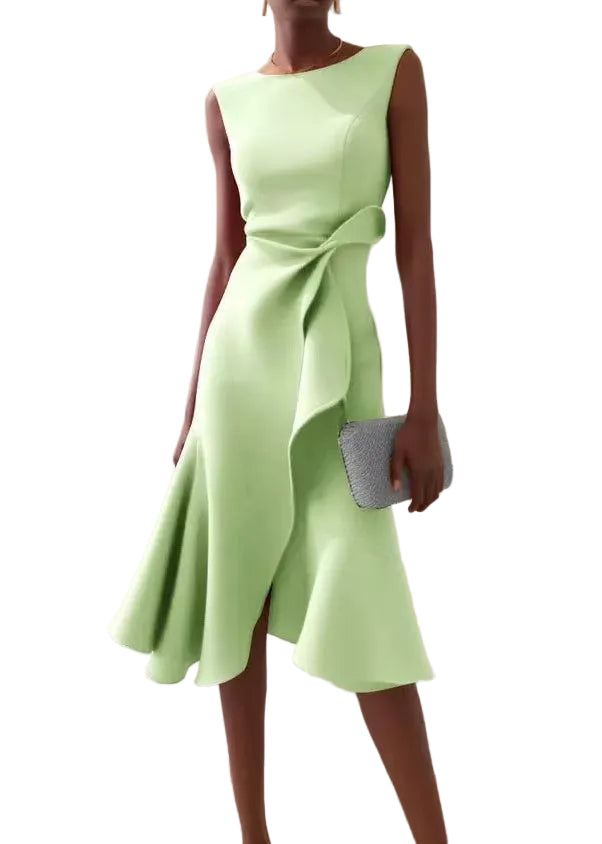 Robe asymétrique sans manches pour femme 0