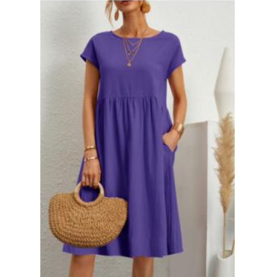 Robe d'été Femme Empire Confortable 8