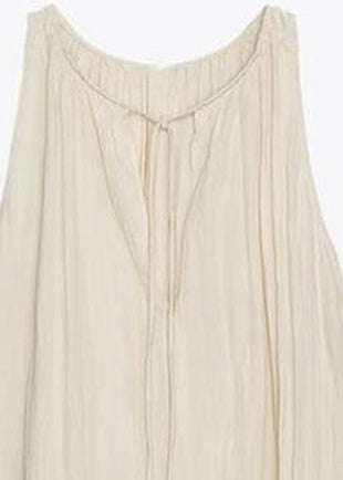 Robe longue pour femmes à lacets style froissé été 3
