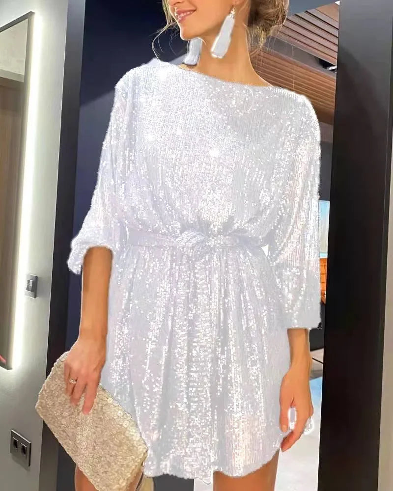 Robe de fête Femme à Paillettes Scintillantes 3