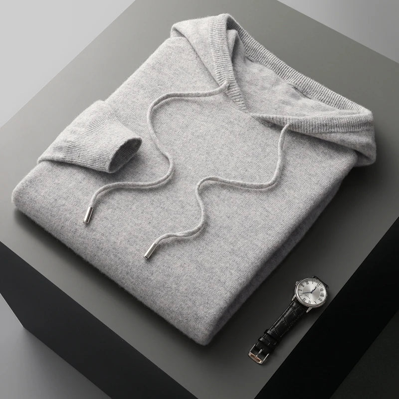Variant image for Sweat à Capuche Femme Beige Confortable en Mélange de Laine-13