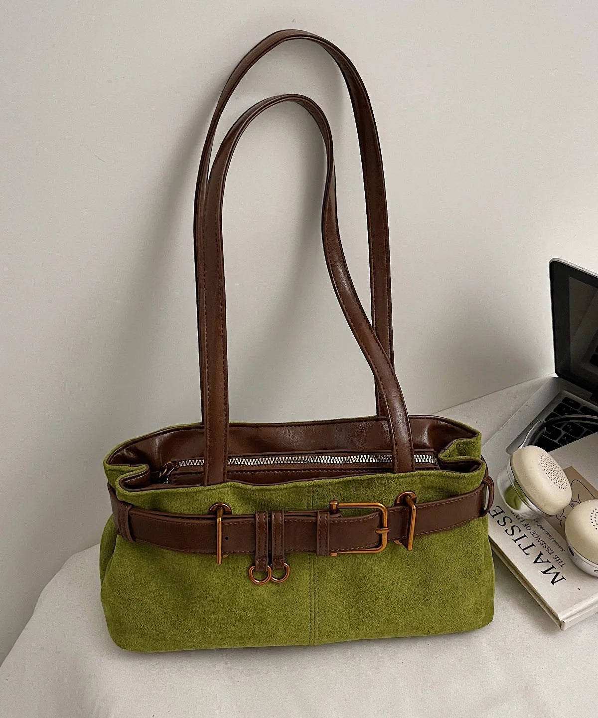 Sac Bandoulière Femme Patchwork Tendance avec Bandoulière Ajustable 0