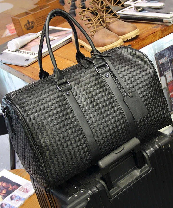 Sac de voyage homme grande capacité tissé à la main 0