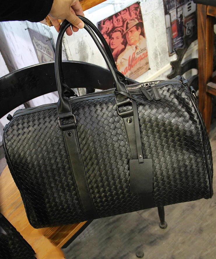 Sac de voyage homme grande capacité tissé à la main 1