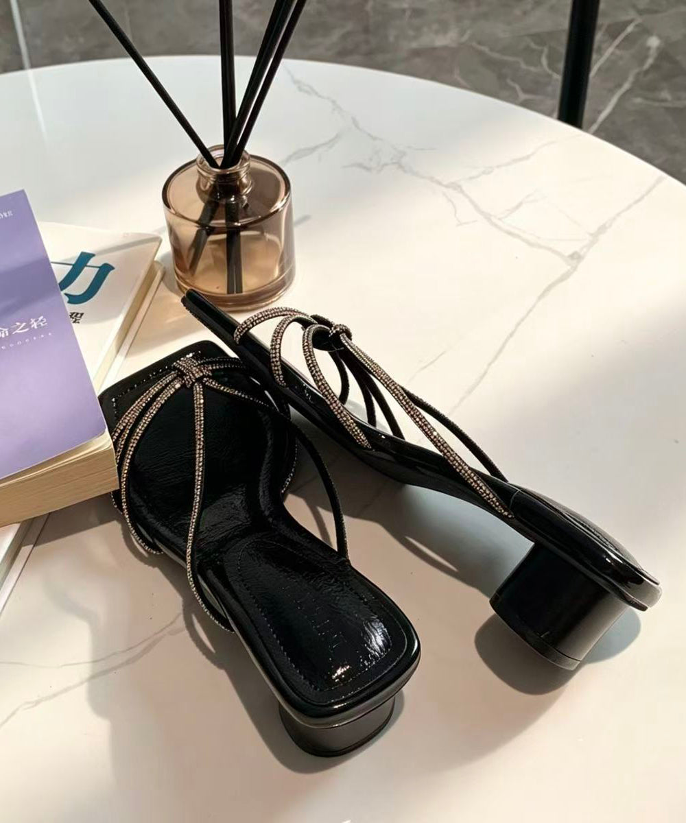 Sandales Femme Chic à Glissière avec Talon Épais 2