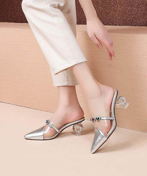Sandales Femme à Glissière avec Talon Épais 4