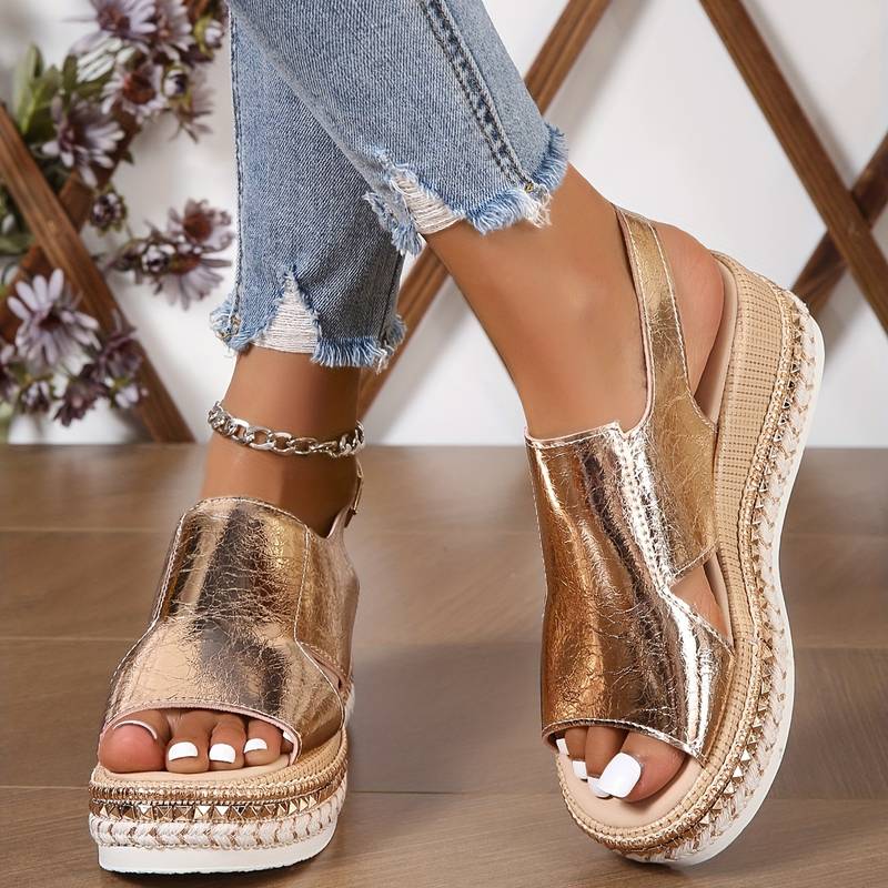 Sandales Femmes Confortables Design Antidérapant Étoile Brillante 9