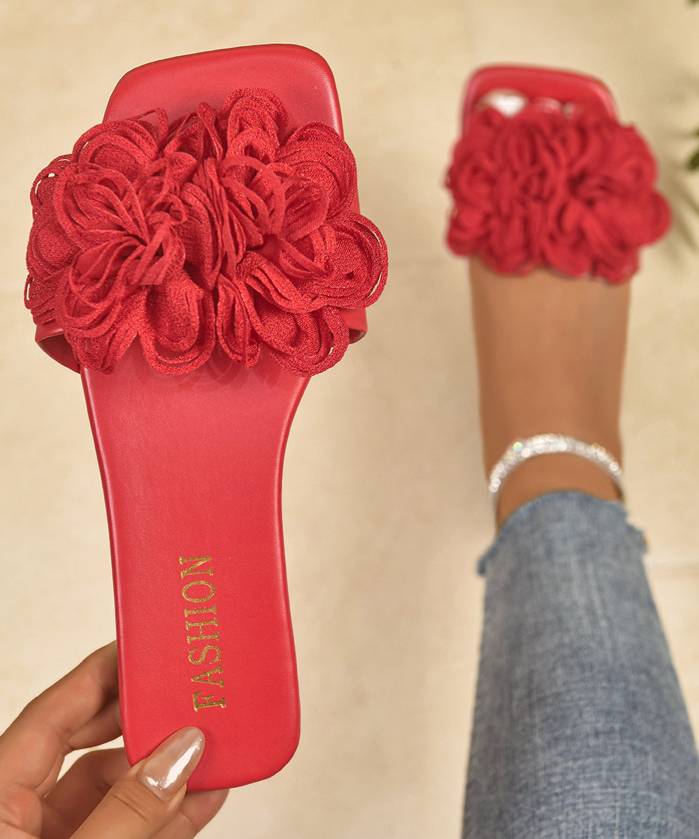 Sandales Femmes Peep Toe à Glissière Florale 4