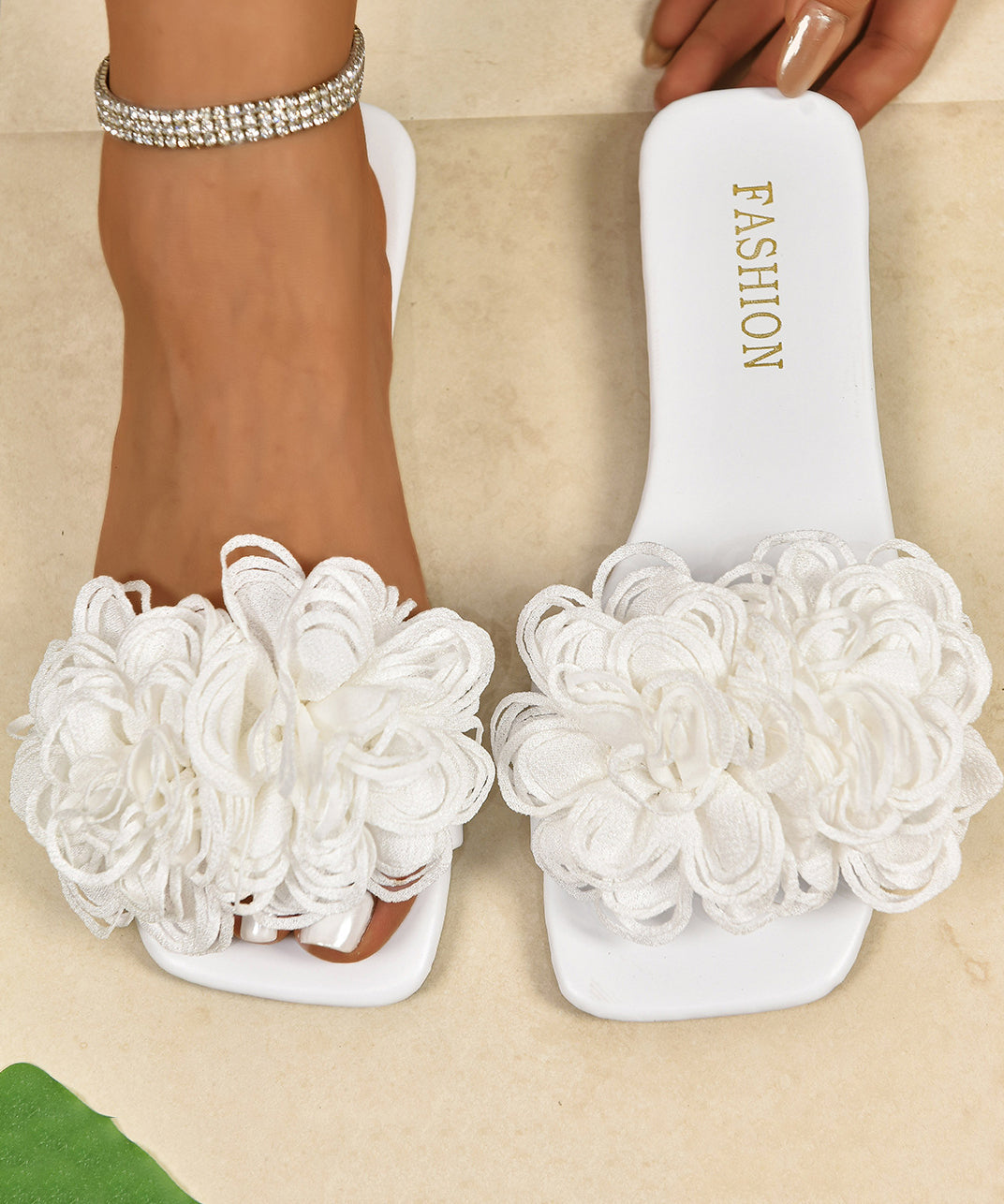 Sandales Femmes à Glissière Floral 4