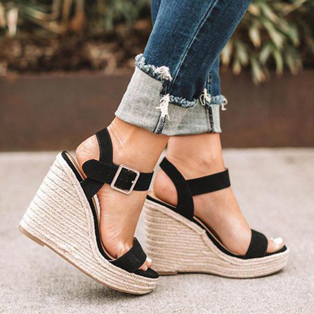 Sandales Femmes à Talon Compensé Chic et Polyvalentes 2