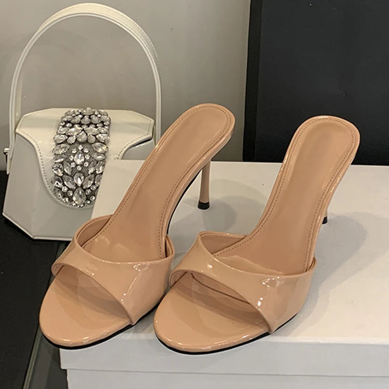 Sandales à Talons Hauts Femmes en Cuir Verni 2