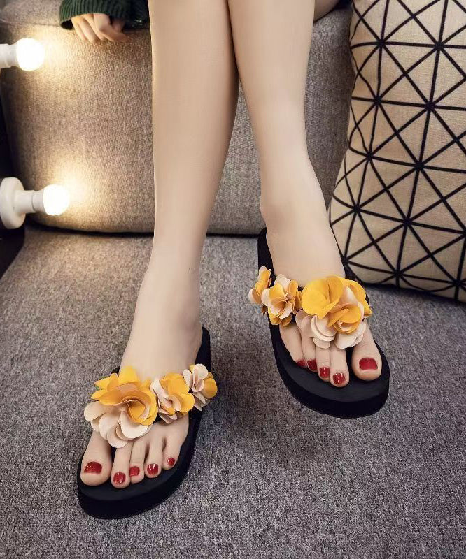 Sandales à Tongs Fleurs Femme Style 0