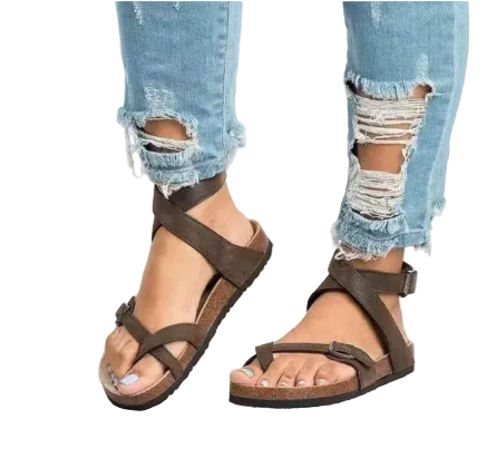 Sandales pour Femmes Ajustables Confort 0