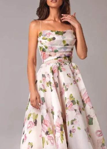 Robe Femme Asymétrique Imprimée 100% Polyester Chic-6