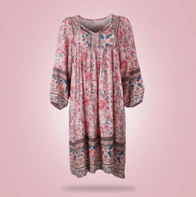 Robe Femme Mini Élégante Col en V Tissu Doux-3