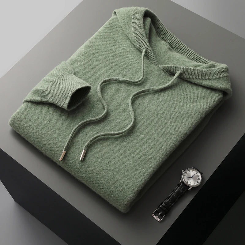 Variant image for Sweat à Capuche Femme Beige Confortable en Mélange de Laine-17