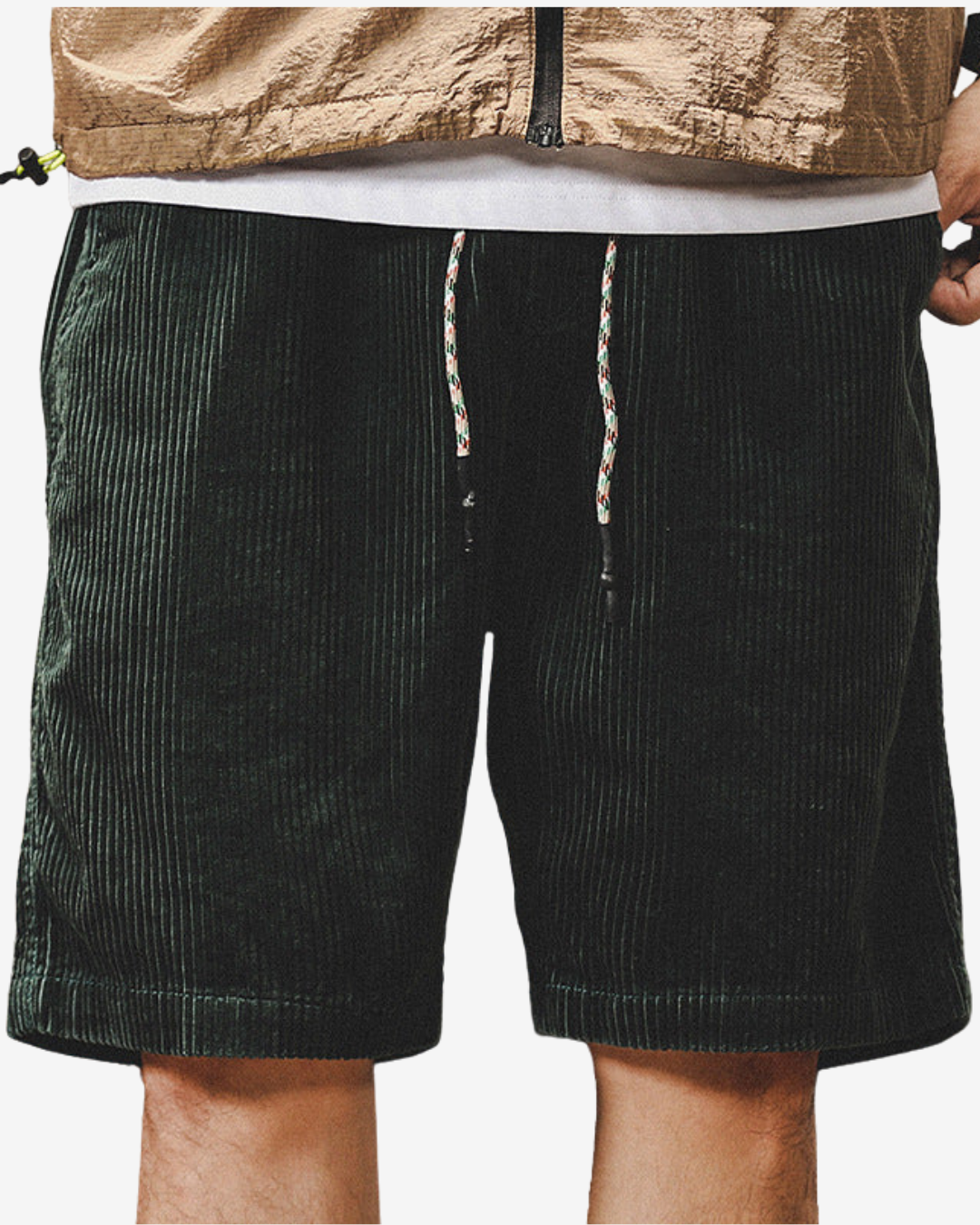 Short pour Homme en Velours Côtelé Décontracté 5