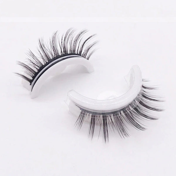Variant image for Faux Cils Naturels Réutilisables Autocollants Légers et Confortables Fibres Synthétiques-2