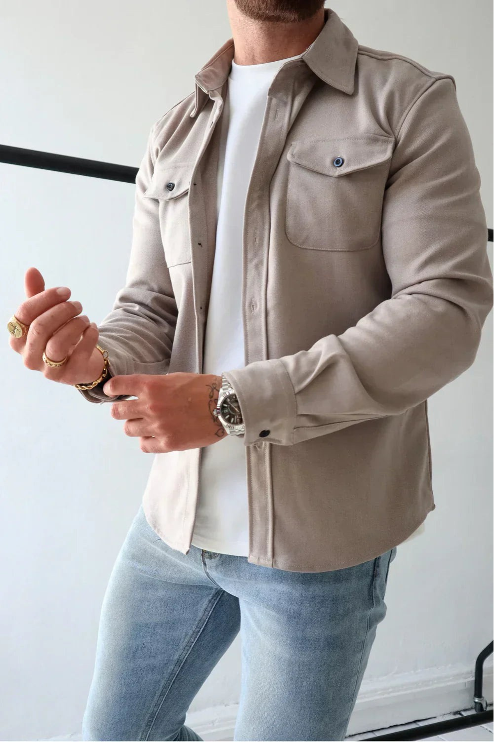 Surchemise Homme Décontractée Moderne pour Toutes Occasions 10