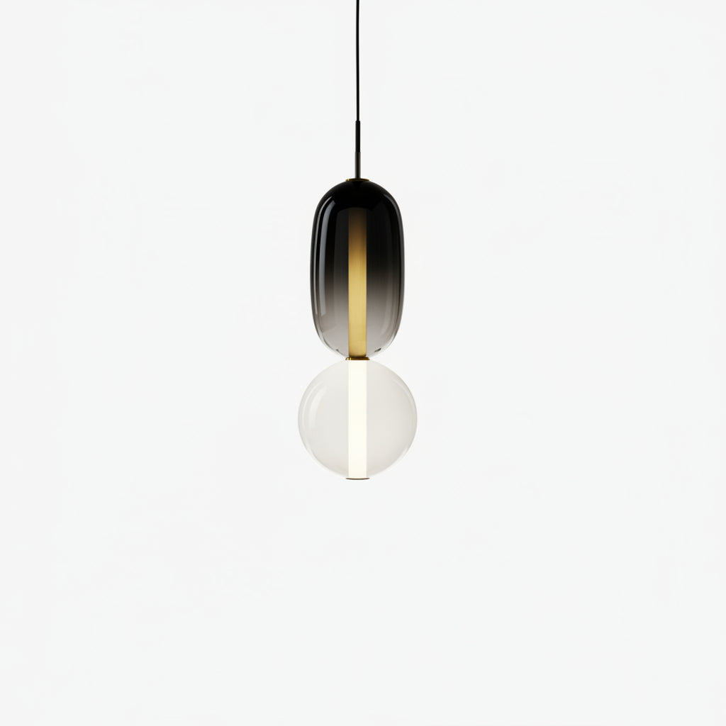 Suspension en verre moderne pour intérieur 0