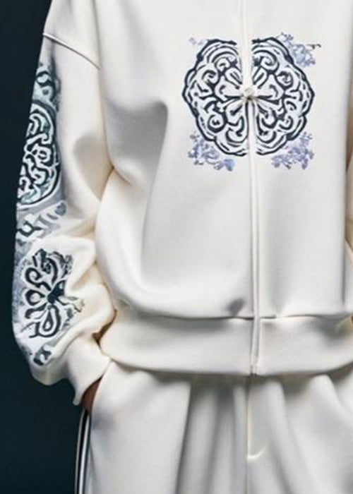 Sweat-shirt Femme Col Montant Imprimé 3