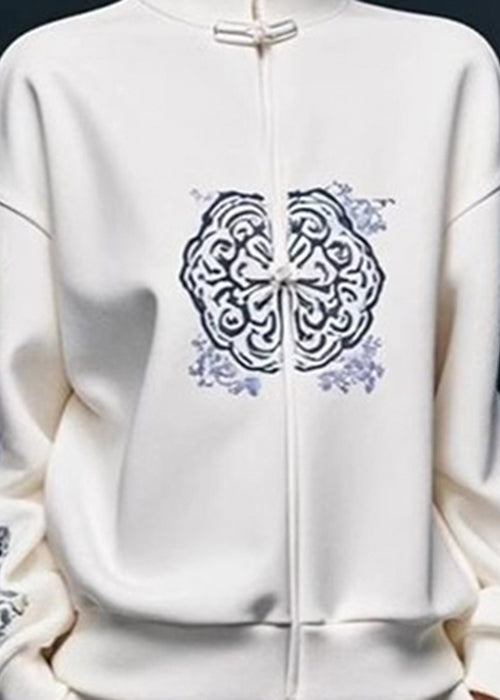 Sweat-shirt Femme Col Montant Imprimé 4