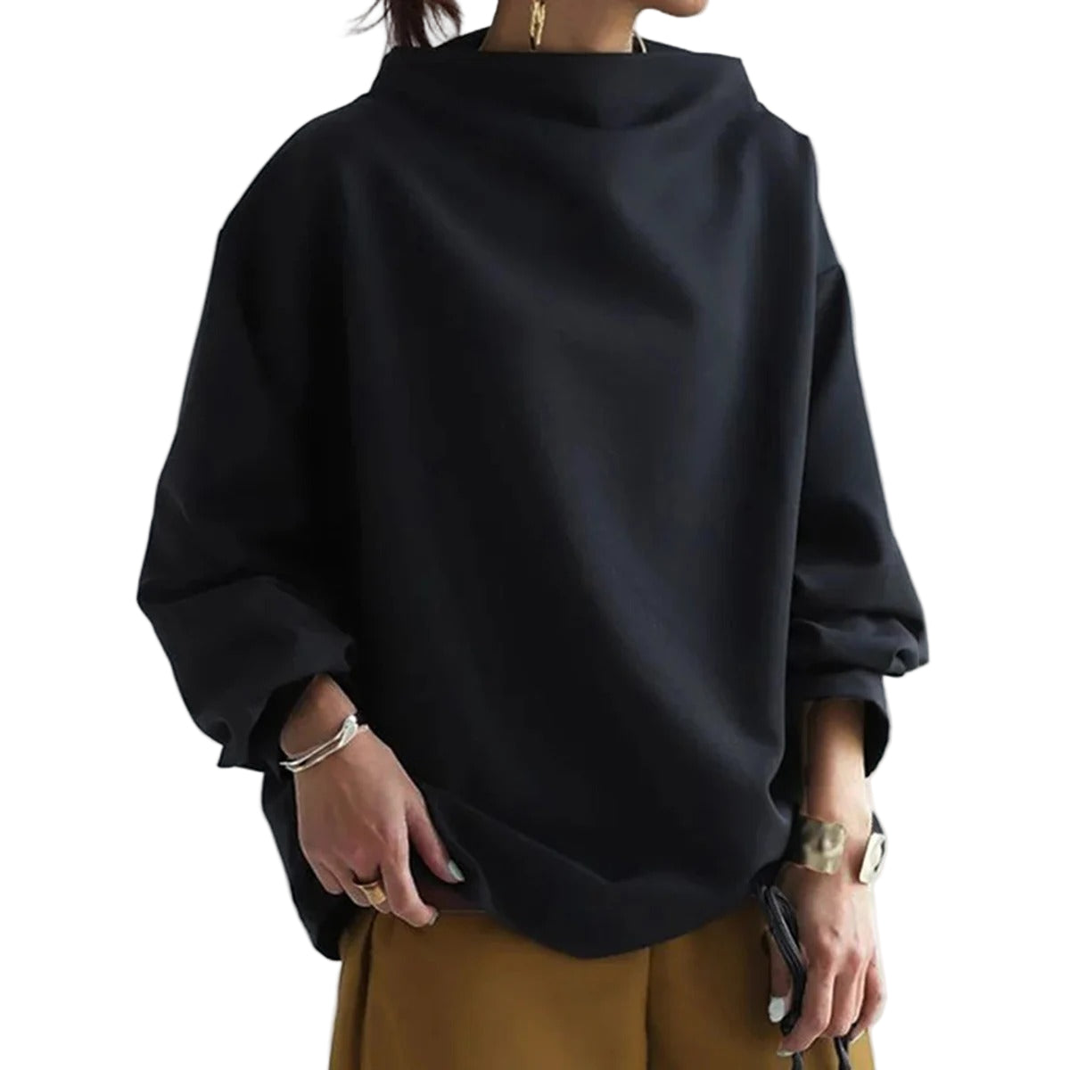 Sweat-shirt Femme Col Rond Décontracté 0