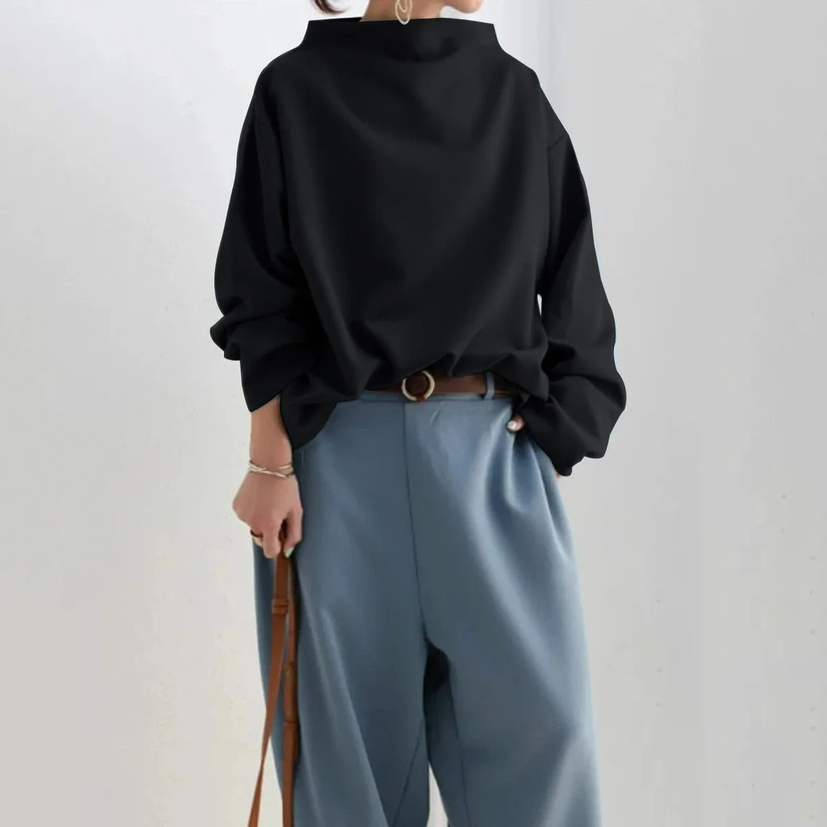 Sweat-shirt Femme Col Rond Décontracté 4
