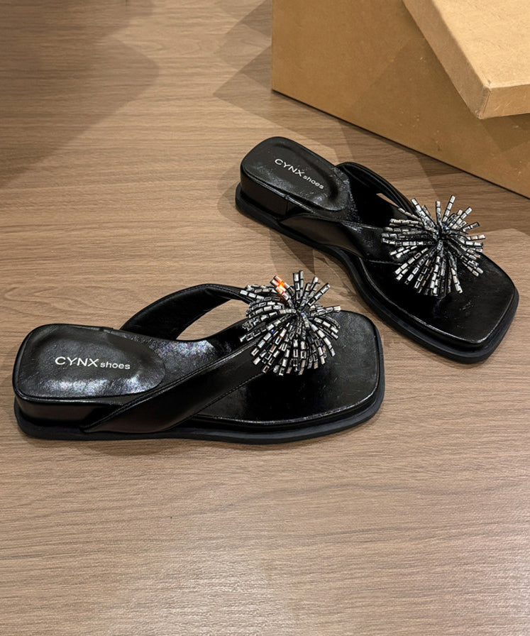 Tongs d'été à talon compensé 1