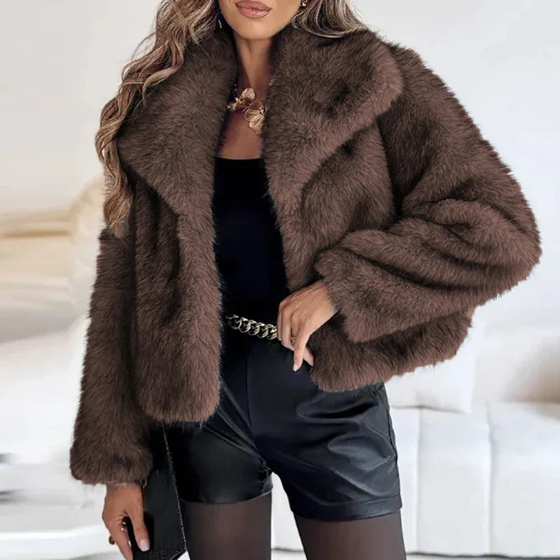 Veste Décontractée Femme en Fausse Fourrure 2
