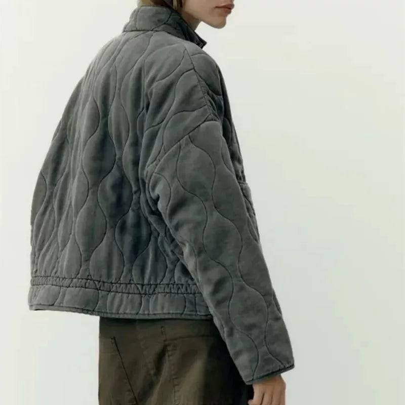 Veste Femme Détail Poche Style Quotidien 3
