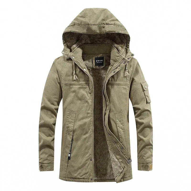 Veste Hiver Homme Avec Capuche Ajustable Moderne 1