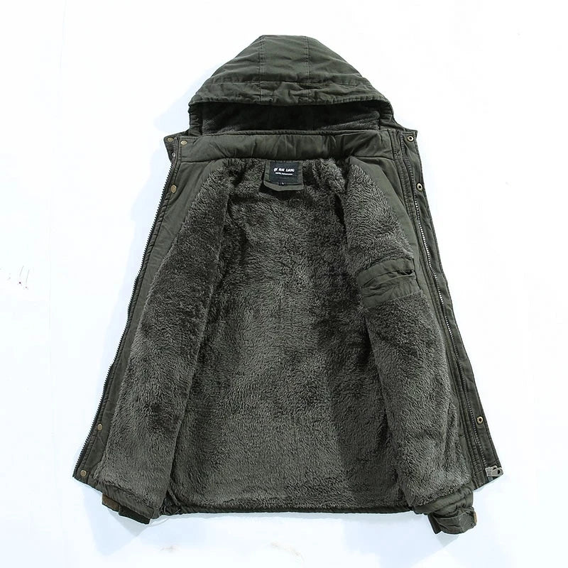 Veste Hiver Homme Avec Capuche Ajustable Moderne 2