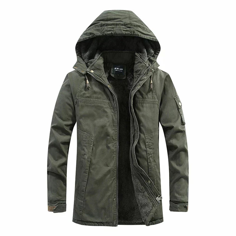 Veste Hiver Homme Avec Capuche Ajustable Moderne 3