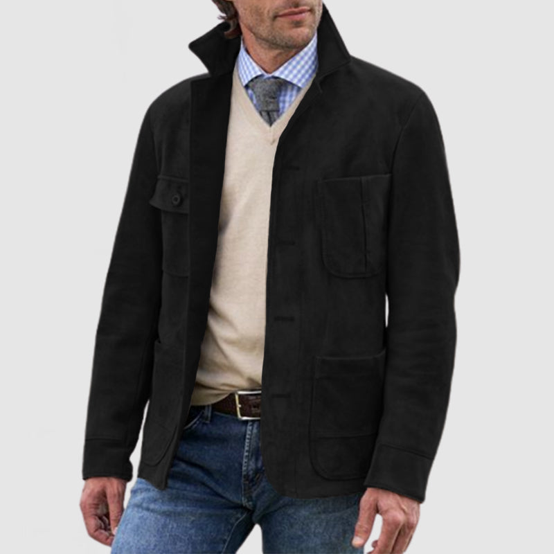 Veste Homme Casual Rétro en Coton pour Sorties Décontractées 5